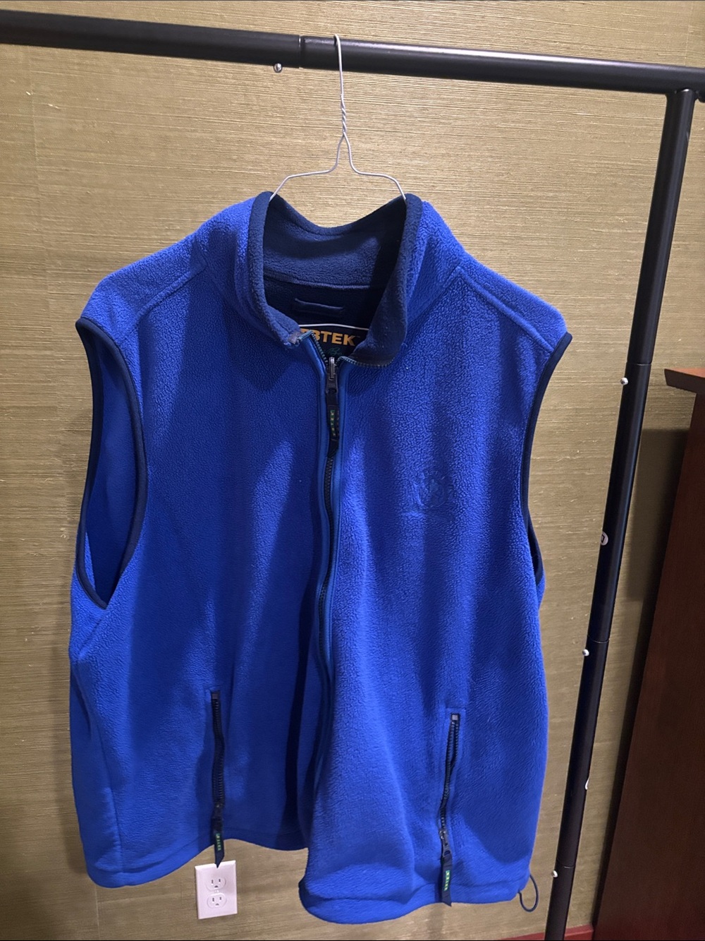 Eddie Bauer Royal Blue Sleeveless Fleece Vest - Full Zip